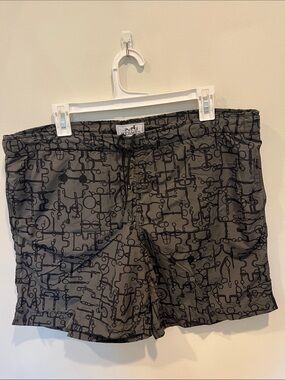 Hermès "Métallerie Givrée" print men’s swim shorts.